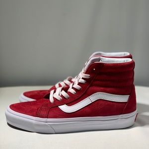Red Classic Hightop Vans